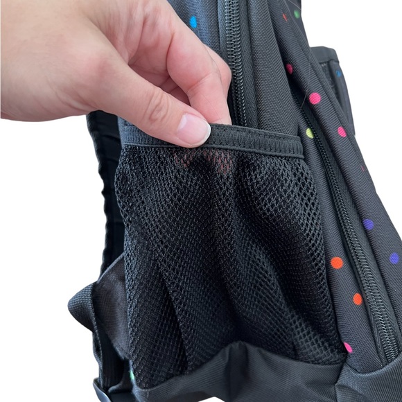 Adidas Black Colorful Polka Dot Backpack - Picture 6 of 15